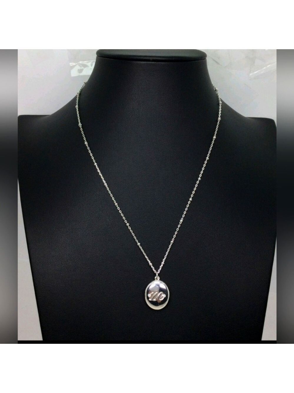 Kate Spade New York M Initial Locket Pendant Necklace 16" NWOT